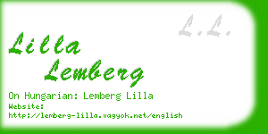 lilla lemberg business card